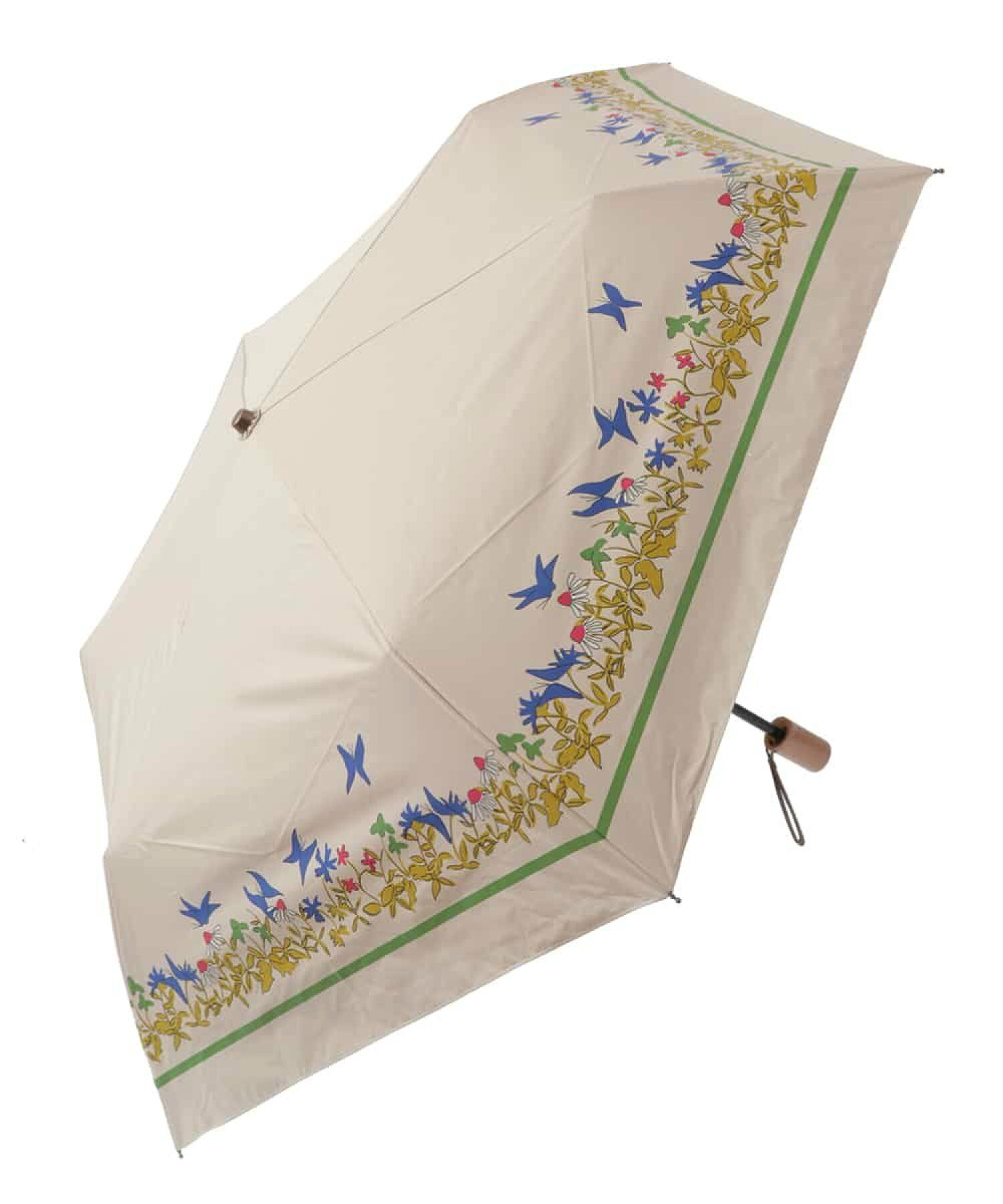 【UV・晴雨兼用】蝶々デザインプリント折りたたみ傘